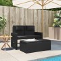 Gartensessel mit Kissen synthetisches Rattan schwarz von , Gartenbänke - Ref: Foro24-365817, Preis: 316,83 €, Rabatt: %