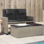 Reclining garden armchair with gray synthetic rattan cushions by , garden benches - Ref: Foro24-365822, Price: 287,83 €, Disc...