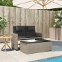 Reclining garden armchair with gray synthetic rattan cushions by , garden benches - Ref: Foro24-365822, Price: 287,59 €, Disc...