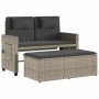 Reclining garden armchair with gray synthetic rattan cushions by , garden benches - Ref: Foro24-365822, Price: 287,59 €, Disc...