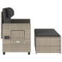 Reclining garden armchair with gray synthetic rattan cushions by , garden benches - Ref: Foro24-365822, Price: 287,83 €, Disc...