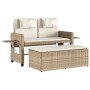 Garden reclining armchair with beige synthetic rattan cushions by , garden benches - Ref: Foro24-365820, Price: 305,89 €, Dis...