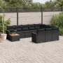 Set mit 11 Stück Gartensofas und Kissen synthetisches Rattan schwarz von , Gartensets - Ref: Foro24-3258765, Preis: 717,58 €,...