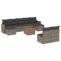 Garden sofa set 10 pieces with gray synthetic rattan cushions by , Garden sets - Ref: Foro24-3258784, Price: 573,82 €, Discou...