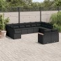 Set Gartensofas 12 Stück Kissen synthetisches Rattan schwarz von , Gartensets - Ref: Foro24-3258842, Preis: 835,84 €, Rabatt: %