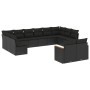 Set Gartensofas 12 Stück Kissen synthetisches Rattan schwarz von , Gartensets - Ref: Foro24-3258842, Preis: 835,84 €, Rabatt: %