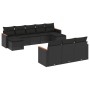 Set Gartensofas 10 Stück Kissen synthetisches Rattan schwarz von , Gartensets - Ref: Foro24-3258814, Preis: 674,56 €, Rabatt: %