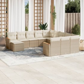 Garden sofa set 12 pieces and brown synthetic rattan cushions by , Garden sets - Ref: Foro24-3258985, Price: 987,99 €, Discou...