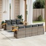 Set mit 8 Gartensofas und Kissen synthetisches Rattangrau von , Gartensets - Ref: Foro24-3259050, Preis: 573,99 €, Rabatt: %