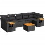 8-piece garden sofa set with black synthetic rattan cushions by , Garden sets - Ref: Foro24-3259052, Price: 526,47 €, Discoun...