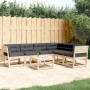 Set Gartensofas 6-teilig mit Kissen aus massivem Kiefernholz von , Gartensets - Ref: Foro24-3217020, Preis: 597,20 €, Rabatt: %