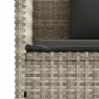 Light gray synthetic rattan bench with cushions by , garden benches - Ref: Foro24-365766, Price: 208,99 €, Discount: %