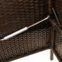 Garden bench with brown synthetic rattan cushions by , garden benches - Ref: Foro24-365772, Price: 148,30 €, Discount: %