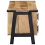 Solid mango wood TV stand 110x35x40 cm by , CD and DVD storage - Ref: Foro24-372722, Price: 154,12 €, Discount: %