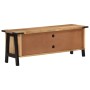 Solid mango wood TV stand 110x35x40 cm by , CD and DVD storage - Ref: Foro24-372722, Price: 154,12 €, Discount: %