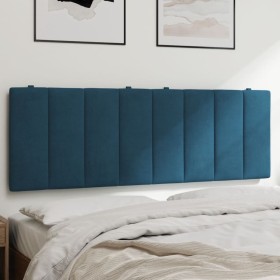 Padded velvet blue headboard 120 cm by , Headboards and footboards - Ref: Foro24-374665, Price: 55,99 €, Discount: %