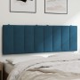 Padded velvet blue headboard 120 cm by , Headboards and footboards - Ref: Foro24-374665, Price: 44,17 €, Discount: %