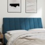 Padded velvet blue headboard 120 cm by , Headboards and footboards - Ref: Foro24-374665, Price: 44,17 €, Discount: %