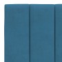 Padded velvet blue headboard 120 cm by , Headboards and footboards - Ref: Foro24-374665, Price: 44,17 €, Discount: %