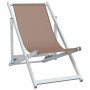 Klappbare Strandkörbe 2 Stück Aluminium und Textilene Braun von , Gartenstühle - Ref: Foro24-360170, Preis: 104,23 €, Rabatt: %