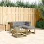 Set aus 3-teiligen Gartensofas mit Kissen aus imprägniertem Kiefernholz von , Gartensets - Ref: Foro24-3216994, Preis: 305,26...