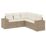 Garden sofa set with 5-piece synthetic rattan beige cushions by , Garden sets - Ref: Foro24-3222547, Price: 480,88 €, Discoun...