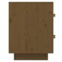 Mesita de noche madera maciza de pino marrón miel 40x34x45 cm de vidaXL, Mesitas de noche - Ref: Foro24-818331, Precio: 79,17...