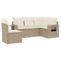 Set Gartensofas mit Kissen 5 Stück synthetisches Rattan beige von , Gartensets - Ref: Foro24-3252505, Preis: 476,45 €, Rabatt: %