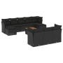 Set mit 11 Stück Gartensofas und Kissen synthetisches Rattan schwarz von , Gartensets - Ref: Foro24-3223878, Preis: 611,87 €,...