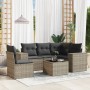 Set de muebles de jardín 6 pzas y cojines ratán sintético gris de , Conjuntos de jardín - Ref: Foro24-3222579, Precio: 429,99...