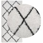 Modern long-haired PAMPLONA cream and black rug 100x200cm by , Rugs - Ref: Foro24-375364, Price: 41,25 €, Discount: %