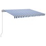 Toldo manual retráctil con LED azul y blanco 300x250 cm de , Toldos - Ref: Foro24-3068861, Precio: 268,27 €, Descuento: %