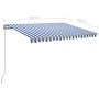 Toldo manual retráctil con LED azul y blanco 300x250 cm de , Toldos - Ref: Foro24-3068861, Precio: 268,27 €, Descuento: %