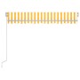 Manual retractable awning with yellow and white LED 300x250 cm by , Awnings - Ref: Foro24-3068863, Price: 268,27 €, Discount: %