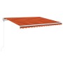 Toldo automático retráctil naranja y marrón 450x350 cm de , Toldos - Ref: Foro24-3069010, Precio: 575,67 €, Descuento: %