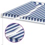 Manual retractable awning with blue and white LED light 300x250 cm by , Awnings - Ref: Foro24-3069501, Price: 375,99 €, Disco...