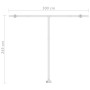 Toldo manual retráctil con luz LED azul y blanco 300x250 cm de , Toldos - Ref: Foro24-3069501, Precio: 375,99 €, Descuento: %