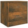 Smoked oak plywood nightstand 40x30x40 cm by vidaXL, Nightstands - Ref: Foro24-815405, Price: 32,73 €, Discount: %