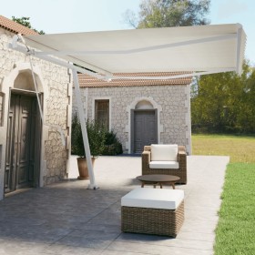 Cream automatic standing awning 450x350 cm by , Awnings - Ref: Foro24-3069647, Price: 651,99 €, Discount: %