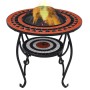 vidaXl Brasero mesa de mosaico cerámica terracota y blanco 68 cm de vidaXL, Chimeneas - Ref: Foro24-46726, Precio: 90,37 €, D...