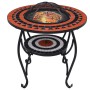 vidaXl Brasero mesa de mosaico cerámica terracota y blanco 68 cm de vidaXL, Chimeneas - Ref: Foro24-46726, Precio: 90,37 €, D...