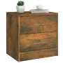 Smoked oak plywood nightstand 40x30x40 cm by vidaXL, Nightstands - Ref: Foro24-815405, Price: 32,73 €, Discount: %