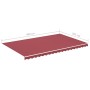 Tela de repuesto para toldo rojo burdeos 5x3 m de , Toldos - Ref: Foro24-311971, Precio: 68,16 €, Descuento: %