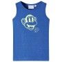 Camiseta de tirantes infantil azul mélange 92 de , Camisetas para niños - Ref: Foro24-11659, Precio: 9,05 €, Descuento: %