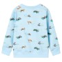 Children's sweatshirt light blue mélange 128 by , Kids T-shirts - Ref: Foro24-11902, Price: 14,80 €, Discount: %