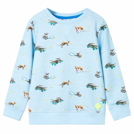 Sudadera infantil azul claro mélange 104 de , Camisetas para niños - Ref: Foro24-11900, Precio: 14,99 €, Descuento: %