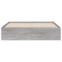 Sonoma gray engineered wood bed with drawers 150x200 cm by , Beds and slatted bases - Ref: Foro24-3207271, Price: 177,99 €, D...