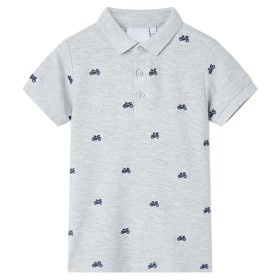 Polo infantil gris melange 140 de , Camisetas para niños - Ref: Foro24-12168, Precio: 10,99 €, Descuento: %