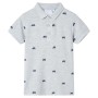 Polo infantil gris melange 140 de , Camisetas para niños - Ref: Foro24-12168, Precio: 10,37 €, Descuento: %