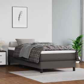 Gray synthetic leather pocket spring mattress 120x190x20 cm by , Mattresses - Ref: Foro24-4007152, Price: 190,43 €, Discount: %